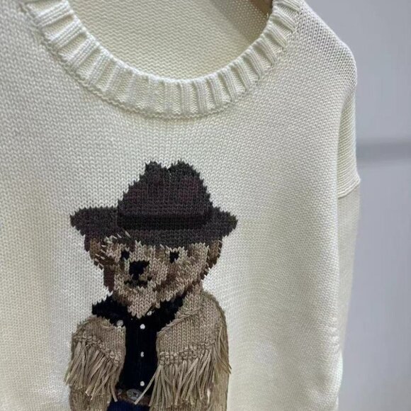 Polo by Ralph Lauren White Bear Sweater - Picture 5 of 6